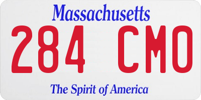 MA license plate 284CM0