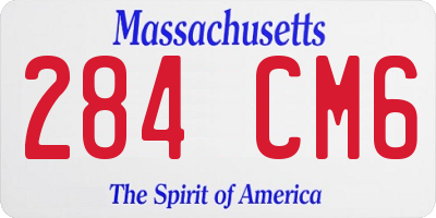 MA license plate 284CM6