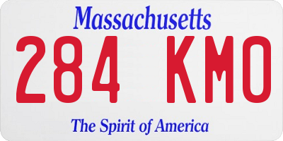 MA license plate 284KM0