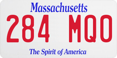 MA license plate 284MQ0