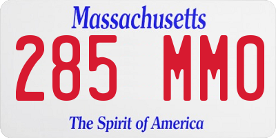 MA license plate 285MM0