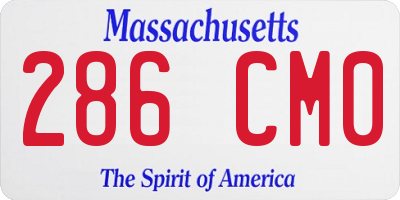 MA license plate 286CM0