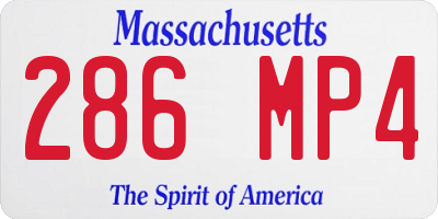 MA license plate 286MP4