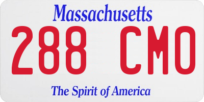 MA license plate 288CM0