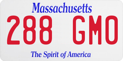 MA license plate 288GM0