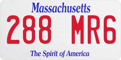 MA license plate 288MR6