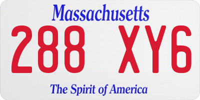 MA license plate 288XY6