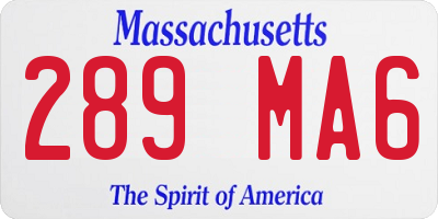 MA license plate 289MA6