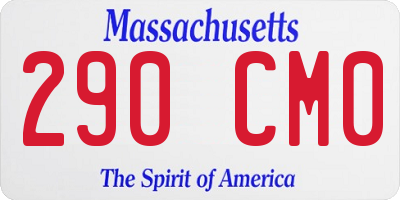 MA license plate 290CM0