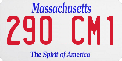 MA license plate 290CM1