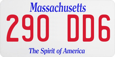 MA license plate 290DD6
