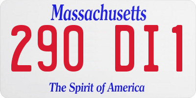 MA license plate 290DI1