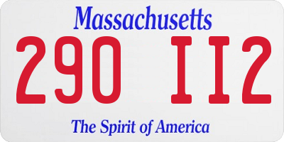 MA license plate 290II2