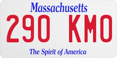 MA license plate 290KM0