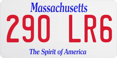 MA license plate 290LR6
