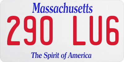 MA license plate 290LU6