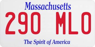 MA license plate 290ML0