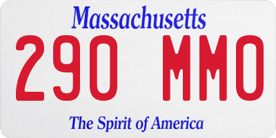 MA license plate 290MM0