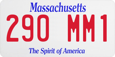 MA license plate 290MM1