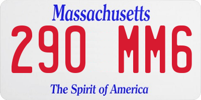 MA license plate 290MM6