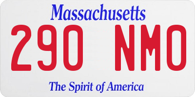 MA license plate 290NM0
