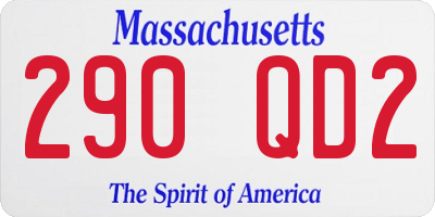 MA license plate 290QD2