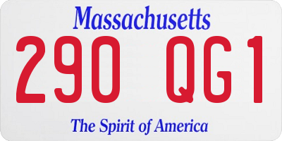 MA license plate 290QG1