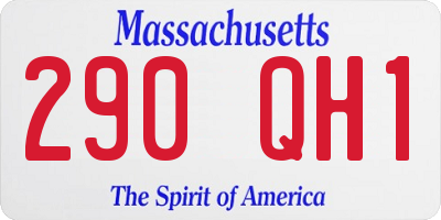 MA license plate 290QH1