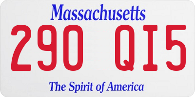 MA license plate 290QI5