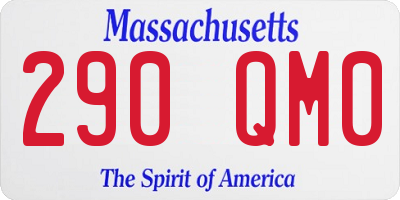 MA license plate 290QM0