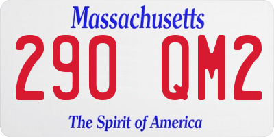 MA license plate 290QM2