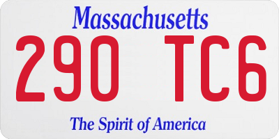 MA license plate 290TC6