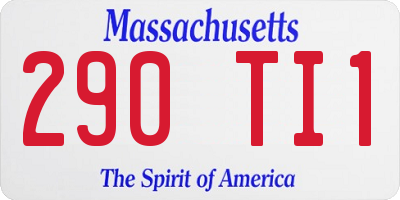 MA license plate 290TI1