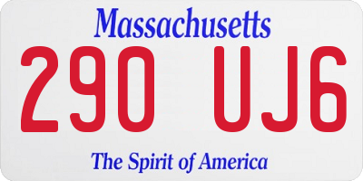 MA license plate 290UJ6