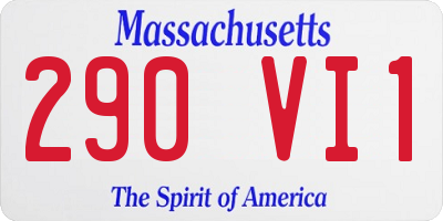 MA license plate 290VI1
