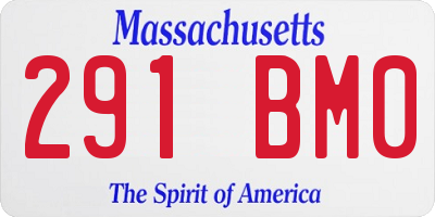 MA license plate 291BM0
