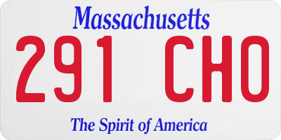 MA license plate 291CH0