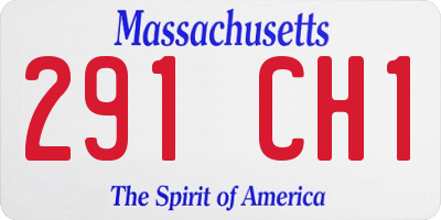 MA license plate 291CH1