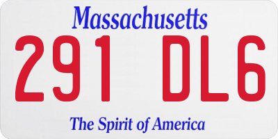 MA license plate 291DL6