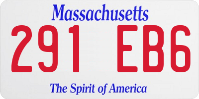 MA license plate 291EB6