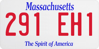 MA license plate 291EH1