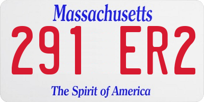 MA license plate 291ER2