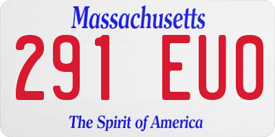 MA license plate 291EU0