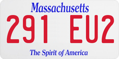 MA license plate 291EU2