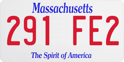 MA license plate 291FE2