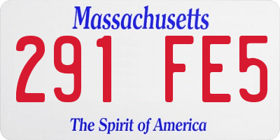 MA license plate 291FE5