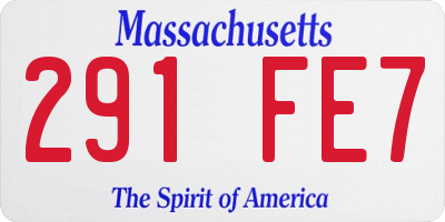 MA license plate 291FE7