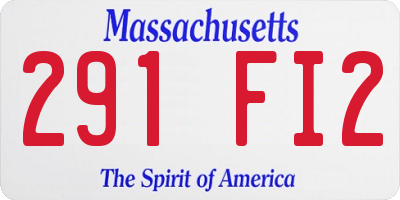 MA license plate 291FI2