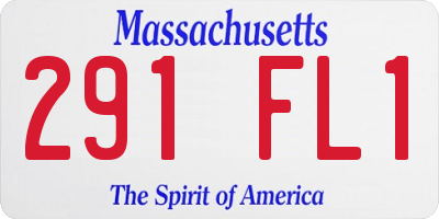 MA license plate 291FL1