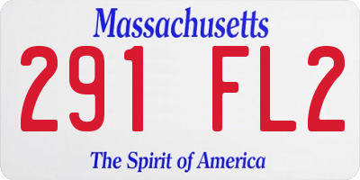 MA license plate 291FL2
